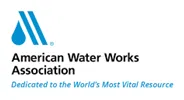 A logo of the american water works association.